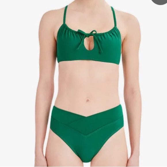 Keyhole Bikini Set Forest Green XL - Picture 1 of 5